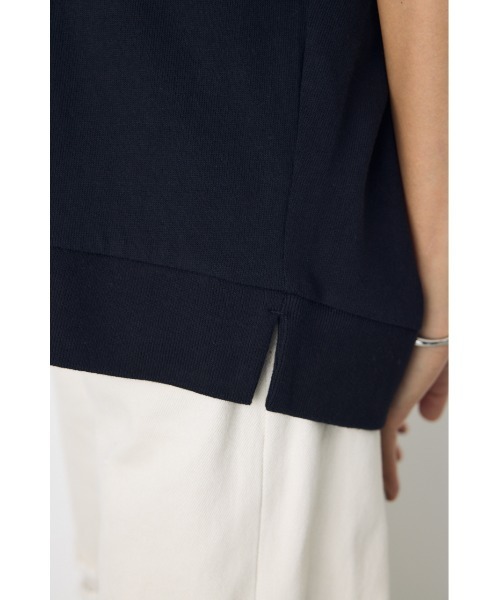 AZUL by moussy(アズールバイマウジー)の「タックスリーブノースリーブパーカー(パーカー・レディース・オフホワイト/杢グレー/ブラック/ライトカーキ・FREE)」の13枚目の写真