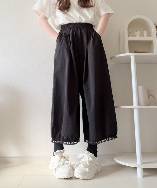 Nana(ナナ)の「裾デザインワイドパンツ(その他パンツ・レディース・ブラック/ホワイト・FREE)」の15枚目の写真