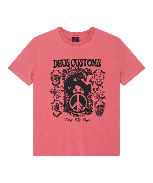 DEUS EX MACHINA（デウスエクスマキナ）の「MOTHER-EARTH TEE（Tシャツ/カットソー・メンズ・ホワイト/レッド・M/L/S）」の6枚目の写真