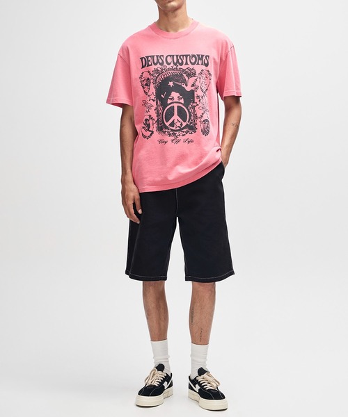 DEUS EX MACHINA（デウスエクスマキナ）の「MOTHER-EARTH TEE（Tシャツ/カットソー・メンズ・ホワイト/レッド・M/L/S）」の3枚目の写真