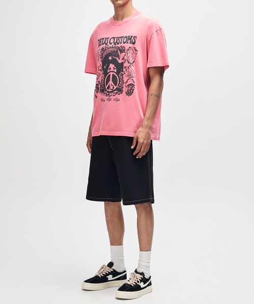 DEUS EX MACHINA（デウスエクスマキナ）の「MOTHER-EARTH TEE（Tシャツ/カットソー・メンズ・ホワイト/レッド・M/L/S）」の4枚目の写真