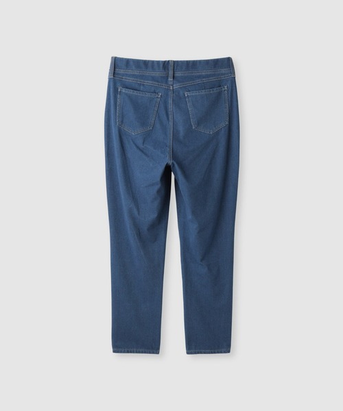 NAVY(ネイビー)の「【SARARI /サラリ】接触冷感 デニムライク ジャージー スリムテーパード パンツ(その他パンツ・レディース・ネイビー/ブラック/ライトブルー・M/S/L/XL)」の4枚目の写真