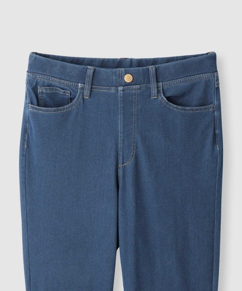 NAVY(ネイビー)の「【SARARI /サラリ】接触冷感 デニムライク ジャージー スリムテーパード パンツ(その他パンツ・レディース・ネイビー/ブラック/ライトブルー・M/S/L/XL)」の5枚目の写真