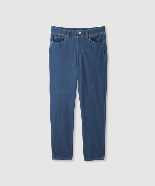 NAVY(ネイビー)の「【SARARI /サラリ】接触冷感 デニムライク ジャージー スリムテーパード パンツ(その他パンツ・レディース・ネイビー/ブラック/ライトブルー・M/S/L/XL)」の18枚目の写真