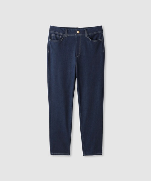 NAVY(ネイビー)の「【SARARI /サラリ】接触冷感 デニムライク ジャージー スリムテーパード パンツ(その他パンツ・レディース・ネイビー/ブラック/ライトブルー・M/S/L/XL)」の20枚目の写真