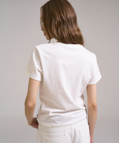 SSIN AND LEE(シンアンドリー)の「ダートTシャツホワイト(Tシャツ/カットソー・レディース・その他・FREE)」の3枚目の写真