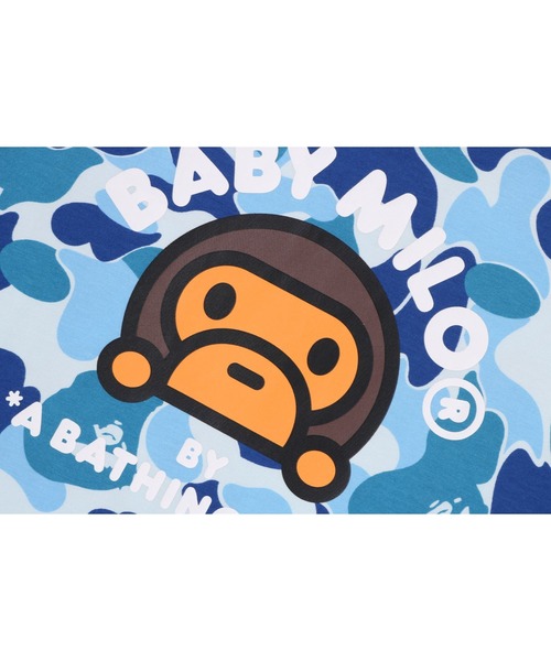 A BATHING APE(アベイシングエイプ)の「ABC CAMO BABY MILO TEE(Tシャツ/カットソー・キッズ・ブルー/ピンク/イエロー・110/130/120/90/100/140)」の7枚目の写真
