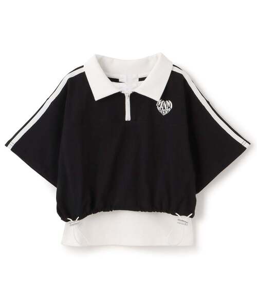 minimal(ミニマル)の「【インナーつき】ハーフジップクロップド半袖Tシャツセット(Tシャツ/カットソー・キッズ・ブラック/ラベンダー/オフホワイト・140cm/110cm/120cm/100cm/130cm)」の17枚目の写真