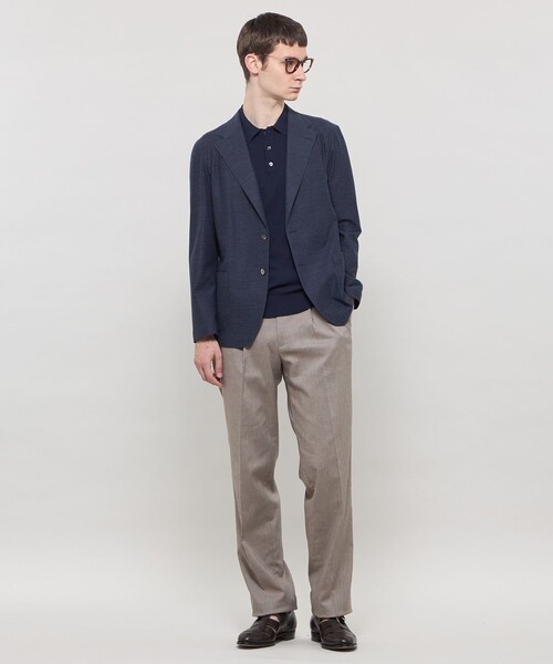 MACKINTOSH LONDON（マッキントッシュ ロンドン）の「【FLEX JERSEY】ブライトンジャケット（テーラードジャケット・メンズ・ネイビー/ライトグレー・42/38/40）」の4枚目の写真