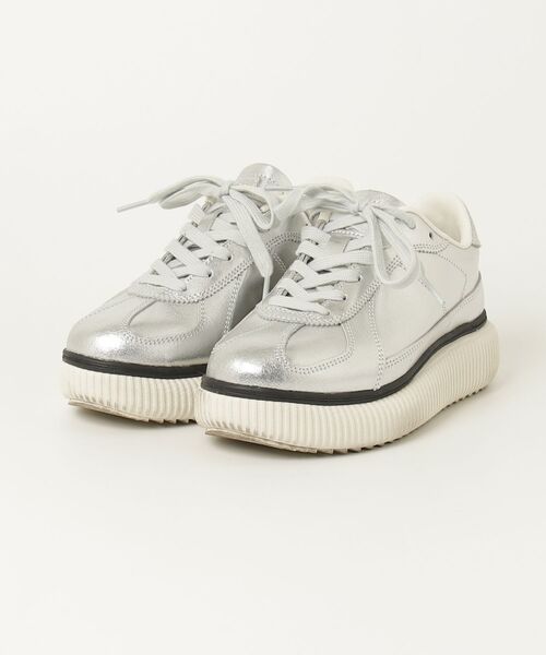t*4様 新品未使用Onitsuka Tiger メタリックシルバー スニーカー ブランド古着】ローカットスニーカー（スニーカー）｜Onitsuka Tiger