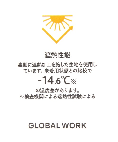 GLOBAL WORK（グローバルワーク）の「紐付き遮熱UVカットハット/668739（ハット・レディース・ブラック/ベージュ・FREE）」の15枚目の写真