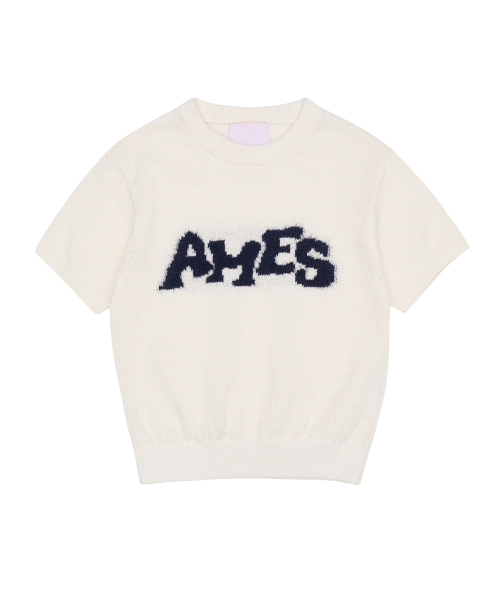 AMESWORLDWIDE（アメスワールドワイド）の「HAIRY LOGO SHORT SLEEVE KNIT IVORY（ニット/セーター・レディース・その他・FREE）」の7枚目の写真