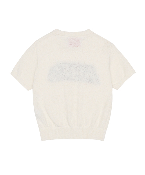 AMESWORLDWIDE（アメスワールドワイド）の「HAIRY LOGO SHORT SLEEVE KNIT IVORY（ニット/セーター・レディース・その他・FREE）」の8枚目の写真