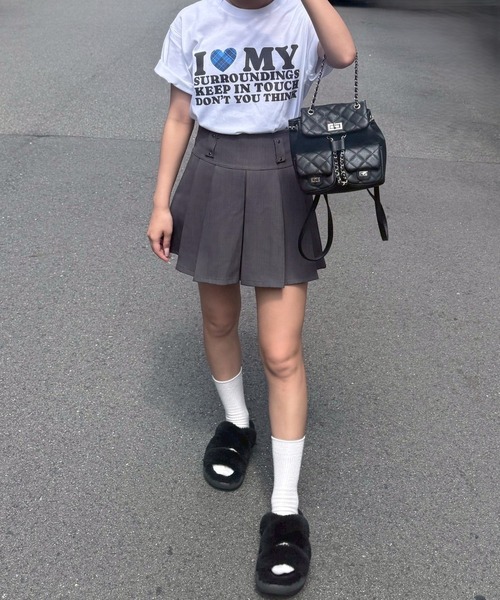 tunee(チュニー)の「LOVEハートデザイン半袖Tシャツ(hsyd)(Tシャツ/カットソー・レディース・A/ホワイト/F/E/D/C/B・X-LARGE/X-SMALL/SMALL/MEDIUM/LARGE)」の9枚目の写真