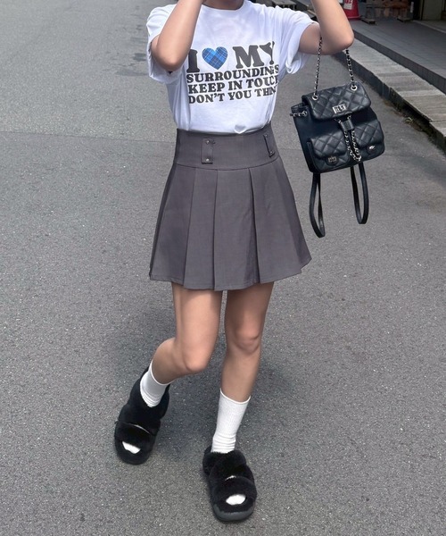 tunee(チュニー)の「LOVEハートデザイン半袖Tシャツ(hsyd)(Tシャツ/カットソー・レディース・A/ホワイト/F/E/D/C/B・X-LARGE/X-SMALL/SMALL/MEDIUM/LARGE)」の10枚目の写真