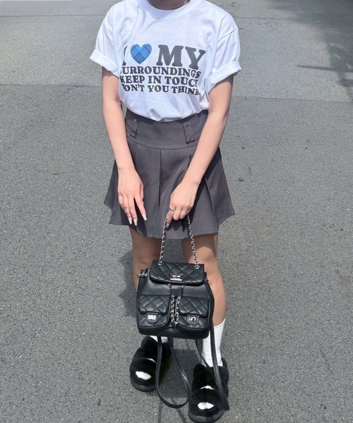 tunee(チュニー)の「LOVEハートデザイン半袖Tシャツ(hsyd)(Tシャツ/カットソー・レディース・A/ホワイト/F/E/D/C/B・X-LARGE/X-SMALL/SMALL/MEDIUM/LARGE)」の11枚目の写真
