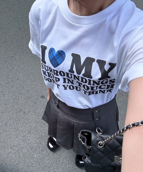tunee(チュニー)の「LOVEハートデザイン半袖Tシャツ(hsyd)(Tシャツ/カットソー・レディース・A/ホワイト/F/E/D/C/B・X-LARGE/X-SMALL/SMALL/MEDIUM/LARGE)」の12枚目の写真