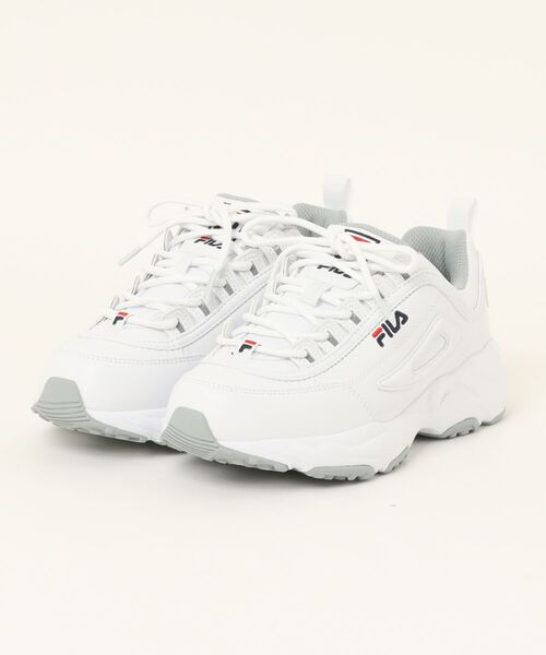 FILA(フィラ)の「FILA フィラ DISTRACER RF ディストレーサーレインフリー FU0104486100 ABC-MART限定 *White(スニーカー・メンズ・ホワイト・27.0cm/26.5cm/26.0cm/25.5cm/25.0cm/24.5cm/29.0cm/28.0cm/27.5cm/24.0cm/23.5cm/23.0cm/22.5cm)」の2枚目の写真