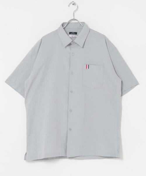 ITEMS URBANRESEARCH(アイテムズ アーバンリサーチ)の「『吸水速乾』フレンチリネン×COOLMAX ハンソデシャツ(シャツ/ブラウス・メンズ・オフホワイト/オリーブ/グレー/ブラック系その他・LARGE/MEDIUM)」の17枚目の写真