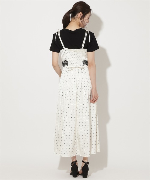 WILLSELECTION(ウィルセレクション)の「レーストリムキャミワンピース(ワンピース・レディース・ブラック系その他/ホワイト系その他・FREE)」の5枚目の写真
