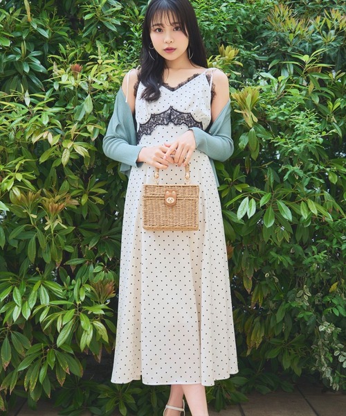 WILLSELECTION(ウィルセレクション)の「レーストリムキャミワンピース(ワンピース・レディース・ブラック系その他/ホワイト系その他・FREE)」の21枚目の写真