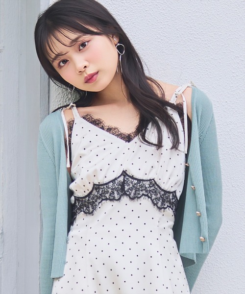 WILLSELECTION(ウィルセレクション)の「レーストリムキャミワンピース(ワンピース・レディース・ブラック系その他/ホワイト系その他・FREE)」の17枚目の写真