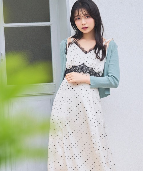 WILLSELECTION(ウィルセレクション)の「レーストリムキャミワンピース(ワンピース・レディース・ブラック系その他/ホワイト系その他・FREE)」の22枚目の写真