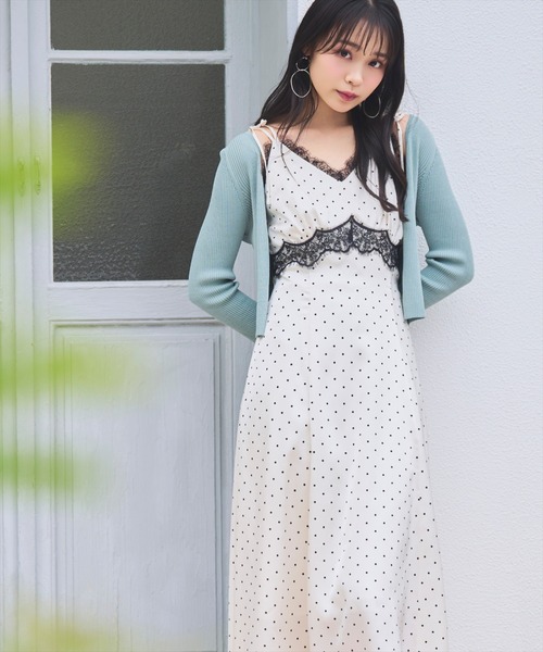 WILLSELECTION(ウィルセレクション)の「レーストリムキャミワンピース(ワンピース・レディース・ブラック系その他/ホワイト系その他・FREE)」の20枚目の写真