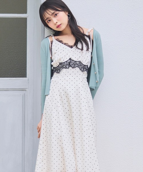 WILLSELECTION(ウィルセレクション)の「レーストリムキャミワンピース(ワンピース・レディース・ブラック系その他/ホワイト系その他・FREE)」の19枚目の写真