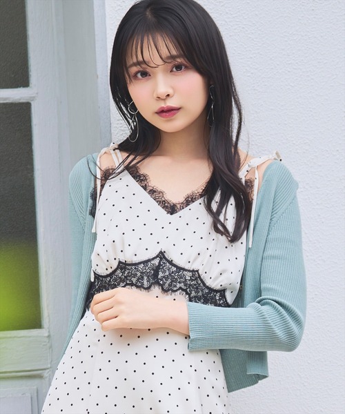 WILLSELECTION(ウィルセレクション)の「レーストリムキャミワンピース(ワンピース・レディース・ブラック系その他/ホワイト系その他・FREE)」の18枚目の写真