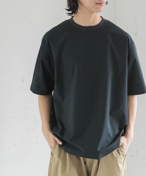 FORK&SPOON(フォークアンドスプーン)の「FORK&SPOON TEC LINEN T-SHIRTS(Tシャツ/カットソー・メンズ・ライトグレー/ブルー系その他/ブラック・4/5)」の21枚目の写真