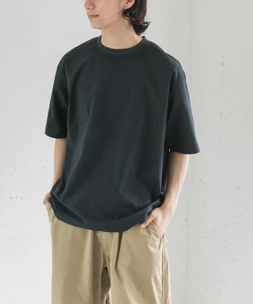 FORK&SPOON(フォークアンドスプーン)の「FORK&SPOON TEC LINEN T-SHIRTS(Tシャツ/カットソー・メンズ・ライトグレー/ブルー系その他/ブラック・4/5)」の22枚目の写真