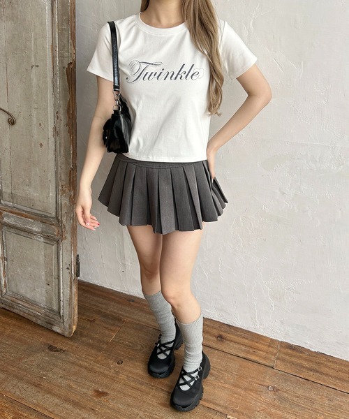 PHILLY(フィリー)の「スタッズデザインロゴTシャツ(Tシャツ/カットソー・レディース・ピンク/ホワイト・FREE)」の4枚目の写真