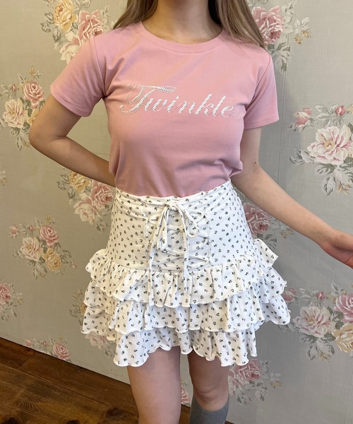 PHILLY(フィリー)の「スタッズデザインロゴTシャツ(Tシャツ/カットソー・レディース・ピンク/ホワイト・FREE)」の6枚目の写真