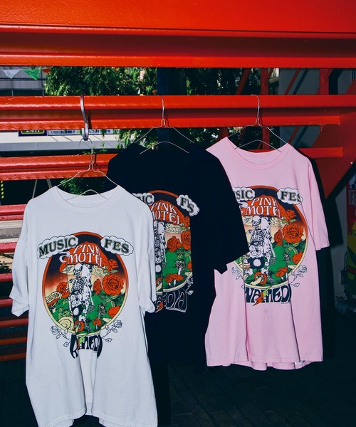 RNA(アールエヌエー)の「M2725 【PINKMOTEL】サイケプリントT(Tシャツ/カットソー・レディース・ピンク/ホワイト/ブラック・MEDIUM)」の10枚目の写真