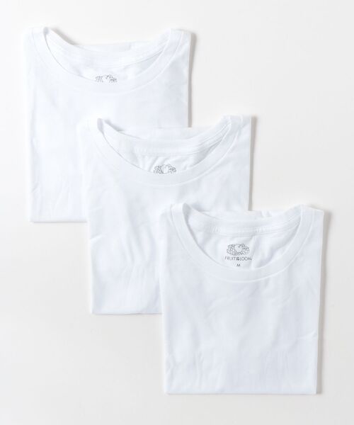 FRUIT OF THE LOOM(フルーツオブザルーム)の「"05"≪FRUIT OF THE LOOM≫パックT 3枚セット Tシャツ(Tシャツ/カットソー・メンズ・ブラック/オフホワイト・XL/M/L)」の19枚目の写真