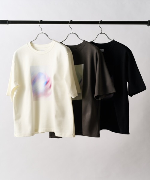 Lui's(ルイス)の「out of focus Tシャツ / smoke(Tシャツ/カットソー・メンズ・ホワイト/チャコールグレー/ブラック・S/M)」の9枚目の写真