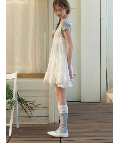 RE_L(リエル)の「Siena lace layered dress (white)(ワンピース・レディース・その他・FREE)」の2枚目の写真