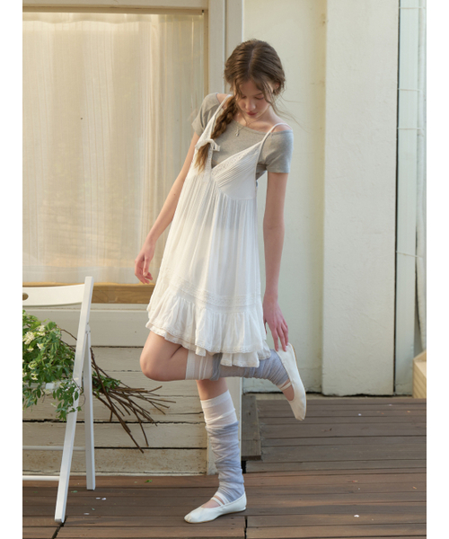 RE_L(リエル)の「Siena lace layered dress (white)(ワンピース・レディース・その他・FREE)」の3枚目の写真