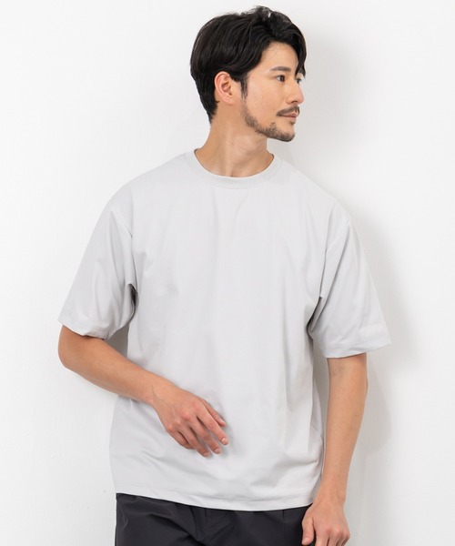 BTZ TOKYO(ビーティーゼットトウキョウ)の「【TIMBRE POSTE】接触冷感&UVカット マルチファンクション天竺半袖Tシャツ(Tシャツ/カットソー・メンズ・ブラック/ライトグレー/スミクロ/ホワイト・M/LL/L)」の4枚目の写真