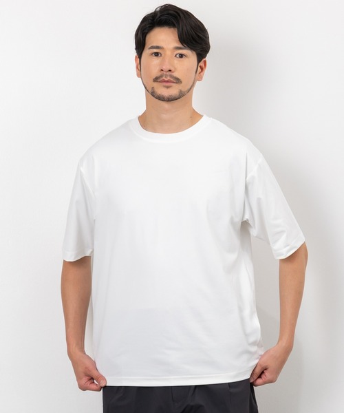 BTZ TOKYO(ビーティーゼットトウキョウ)の「【TIMBRE POSTE】接触冷感&UVカット マルチファンクション天竺半袖Tシャツ(Tシャツ/カットソー・メンズ・ブラック/ライトグレー/スミクロ/ホワイト・M/LL/L)」の6枚目の写真