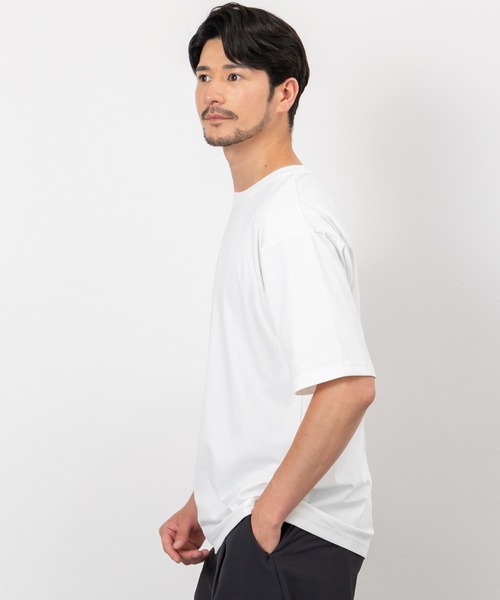 BTZ TOKYO(ビーティーゼットトウキョウ)の「【TIMBRE POSTE】接触冷感&UVカット マルチファンクション天竺半袖Tシャツ(Tシャツ/カットソー・メンズ・ブラック/ライトグレー/スミクロ/ホワイト・M/LL/L)」の9枚目の写真