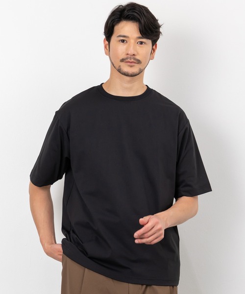 BTZ TOKYO(ビーティーゼットトウキョウ)の「【TIMBRE POSTE】接触冷感&UVカット マルチファンクション天竺半袖Tシャツ(Tシャツ/カットソー・メンズ・ブラック/ライトグレー/スミクロ/ホワイト・M/LL/L)」の13枚目の写真