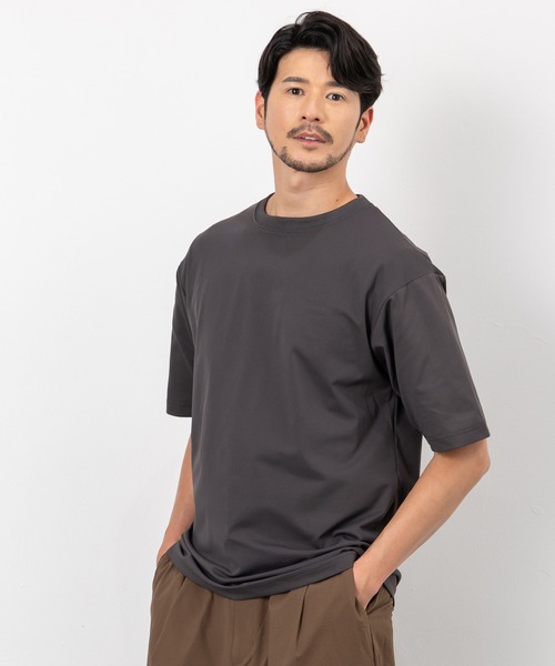 BTZ TOKYO(ビーティーゼットトウキョウ)の「【TIMBRE POSTE】接触冷感&UVカット マルチファンクション天竺半袖Tシャツ(Tシャツ/カットソー・メンズ・ブラック/ライトグレー/スミクロ/ホワイト・M/LL/L)」の21枚目の写真