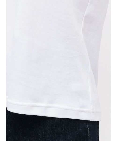 TONAL(トーナル)の「【Plax】ポリ乳酸スムースTシャツ(Tシャツ/カットソー・レディース・ライトブルー/ネイビー/オフホワイト・MEDIUM)」の21枚目の写真