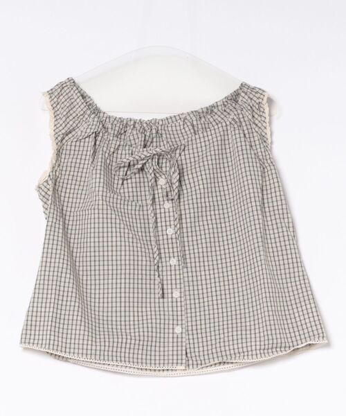 Chiina(チーナ)の「【Chiina】フロントボタンキャミトップス(シャツ/ブラウス・レディース・ホワイト/グレー/ブラック・FREE)」の17枚目の写真