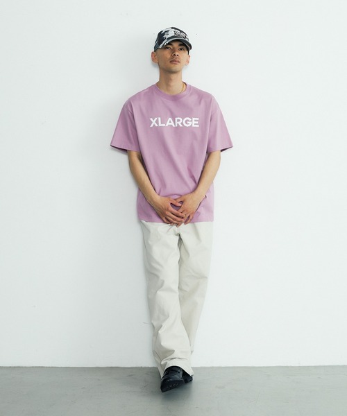 XLARGE(エクストララージ)の「RHINESTONE LOGO S/S TEE(Tシャツ/カットソー・メンズ・ホワイト/ブラック/ピンク・XL/L/M/S/XS)」の16枚目の写真