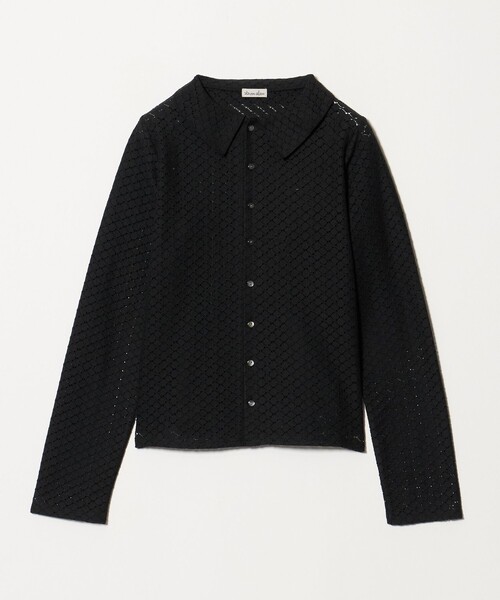 Steven Alan(スティーブンアラン)の「<Steven Alan>レース シャツ(カーディガン/ボレロ・レディース・オフホワイト/ブラック・FREE)」の2枚目の写真