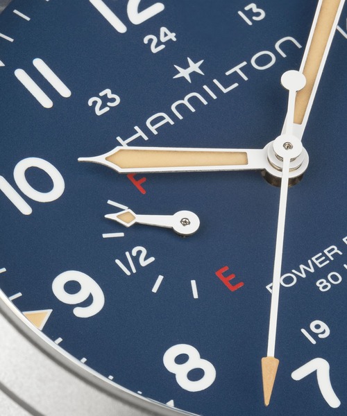 HAMILTON（ハミルトン）の「HAMILTON [ハミルトン] 腕時計 Khaki Field （カーキ フィールド） Power Reserve メカニカル 機械式 40MM ブルー×ブルー（アナログ腕時計・メンズ・ブルー・FREE）」の6枚目の写真