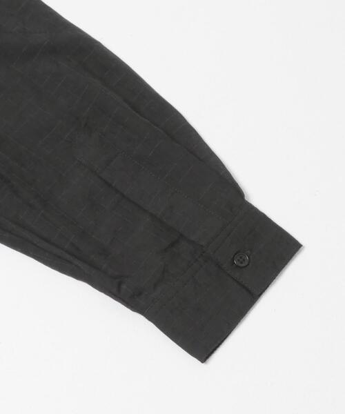 ITEMS URBANRESEARCH（アイテムズ アーバンリサーチ）の「シアーチェックオーバーシャツ（シャツ/ブラウス・レディース・ライトブルー/ベージュ系その他/ブラック・FREE）」の10枚目の写真